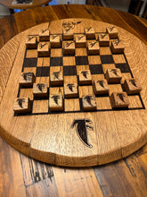 Load image into Gallery viewer, Chess Board Lasered Onto a Lazy Susan Barrel Lid