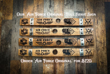 Load image into Gallery viewer, Military Whiskey Barrel Signs from Full Length Barrel Staves