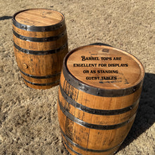Load image into Gallery viewer, Polished & Stained Whiskey Barrel Rentals