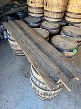 Load image into Gallery viewer, Two Barrel & Authentic Barn Wood Table Top Rental SET