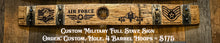 Load image into Gallery viewer, Military Whiskey Barrel Signs from Full Length Barrel Staves