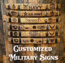 Load image into Gallery viewer, Personalized Signs from Full Length Barrel Staves