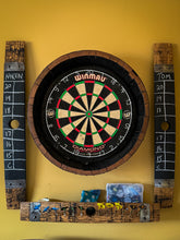 Load image into Gallery viewer, Dart Board Set made from Barrel Lid & Staves