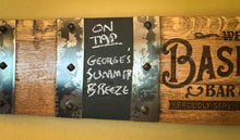 Load image into Gallery viewer, Basement & Man Cave Signs from MULTIPLE Full Length Barrel Staves