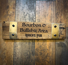 Load image into Gallery viewer, Bourbon Signs made from Barrel Staves