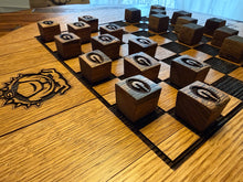 Load image into Gallery viewer, Chess Board Lasered Onto a Lazy Susan Barrel Lid