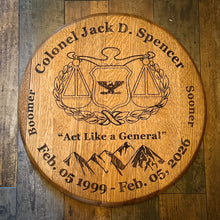Load image into Gallery viewer, Custom Barrel Lids - Wall Hanging Art
