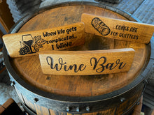 Load image into Gallery viewer, Bar & Table Top Signs made from Barrel Staves