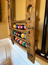 Load image into Gallery viewer, Billiard Racks Made From Whiskey Barrel Staves