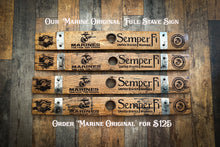 Load image into Gallery viewer, Military Whiskey Barrel Signs from Full Length Barrel Staves