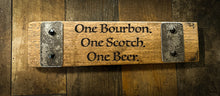 Load image into Gallery viewer, Bourbon Signs made from Barrel Staves