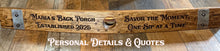 Load image into Gallery viewer, Personalized Signs from Full Length Barrel Staves