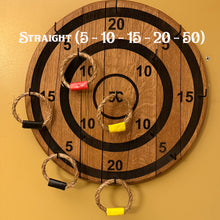 Load image into Gallery viewer, Ring Toss Game on Authentic Whiskey Barrel Lid