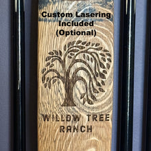 Load image into Gallery viewer, Billiard Racks Made From Whiskey Barrel Staves