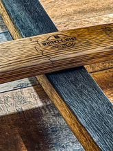 Load image into Gallery viewer, Table made from Barrel Top & Two Hoops