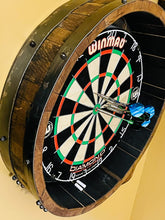 Load image into Gallery viewer, Dart Board Set made from Barrel Lid & Staves