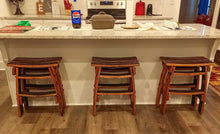 Load image into Gallery viewer, Bar Stools Made from Barrel Staves
