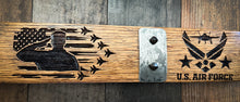 Load image into Gallery viewer, Military Signs from Full Length Barrel Staves
