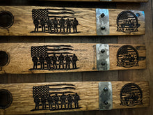Load image into Gallery viewer, Military Signs from Full Length Barrel Staves
