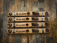 Load image into Gallery viewer, Military Signs from Full Length Barrel Staves
