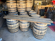 Load image into Gallery viewer, Authentic RUSTIC BARREL TABLE RENTAL SET Made from Georgia Barn Wood
