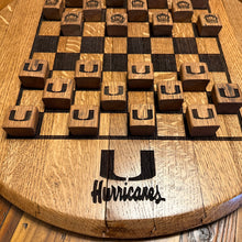 Load image into Gallery viewer, Chess Board Lasered Onto a Lazy Susan Barrel Lid
