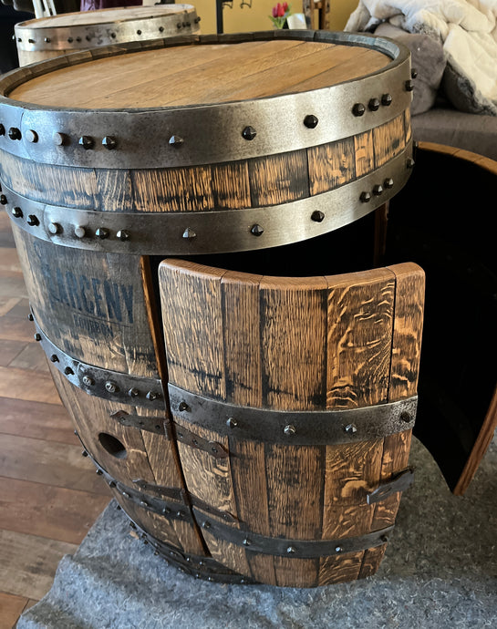 Whiskey & Wine Barrel Cabinets