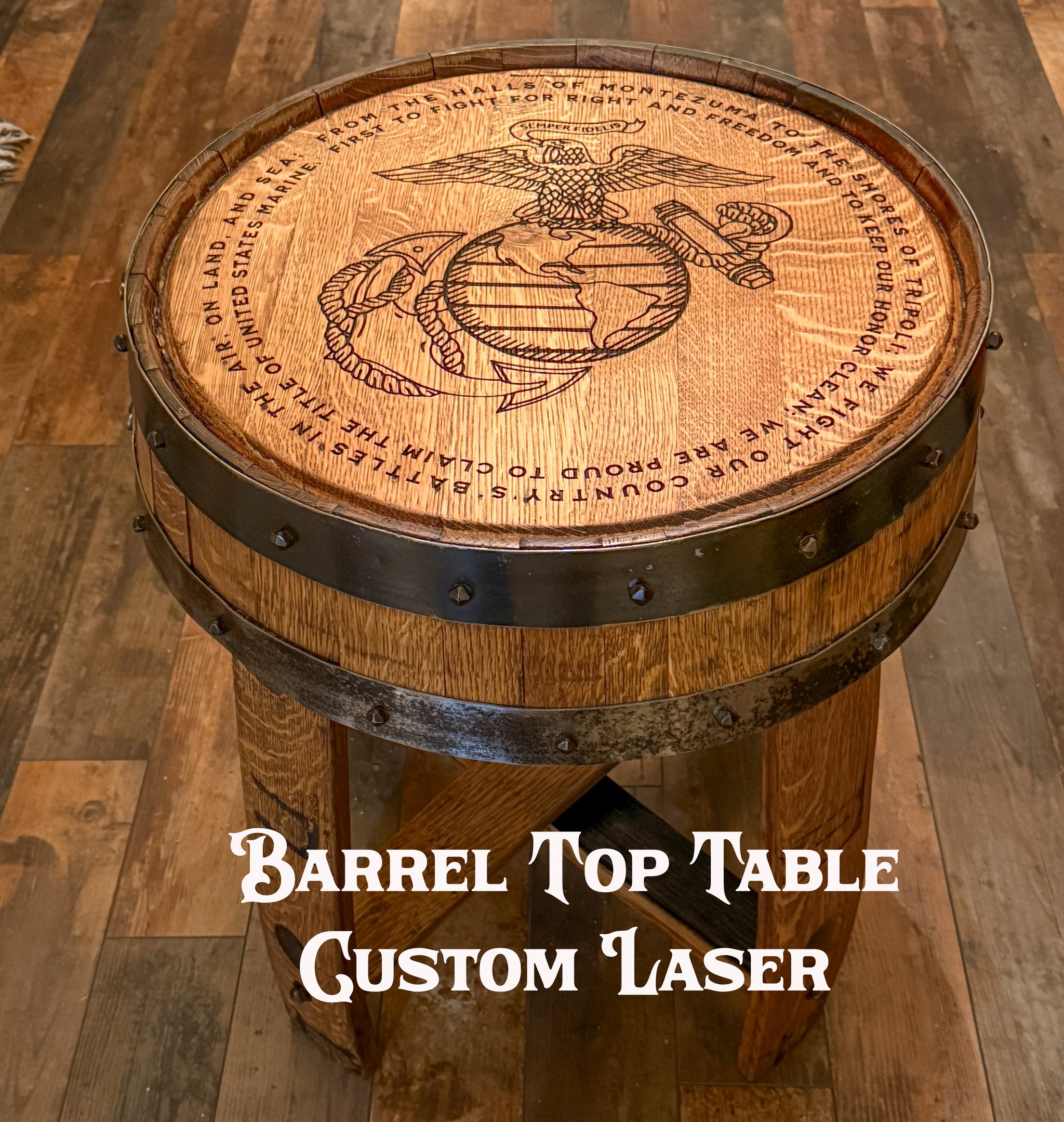 Bourbon Barrel Table | Handcrafted Whiskey Barrel Tables