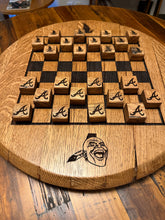 Load image into Gallery viewer, Chess Board Lasered Onto a Lazy Susan Barrel Lid
