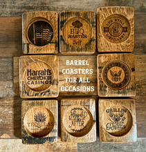 Load image into Gallery viewer, BARREL COASTERS Made to Order!
