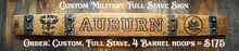 Load image into Gallery viewer, Military Signs from Full Length Barrel Staves
