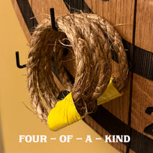 Load image into Gallery viewer, Ring Toss Game on Authentic Whiskey Barrel Lid
