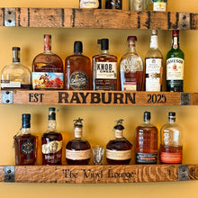 Load image into Gallery viewer, Floating Barrel Stave Liquor Racks
