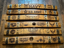 Load image into Gallery viewer, Novelty Signs from Full Whiskey Barrel Staves
