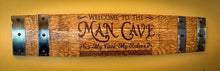 Load image into Gallery viewer, Basement &amp; Man Cave Signs from MULTIPLE Full Length Barrel Staves
