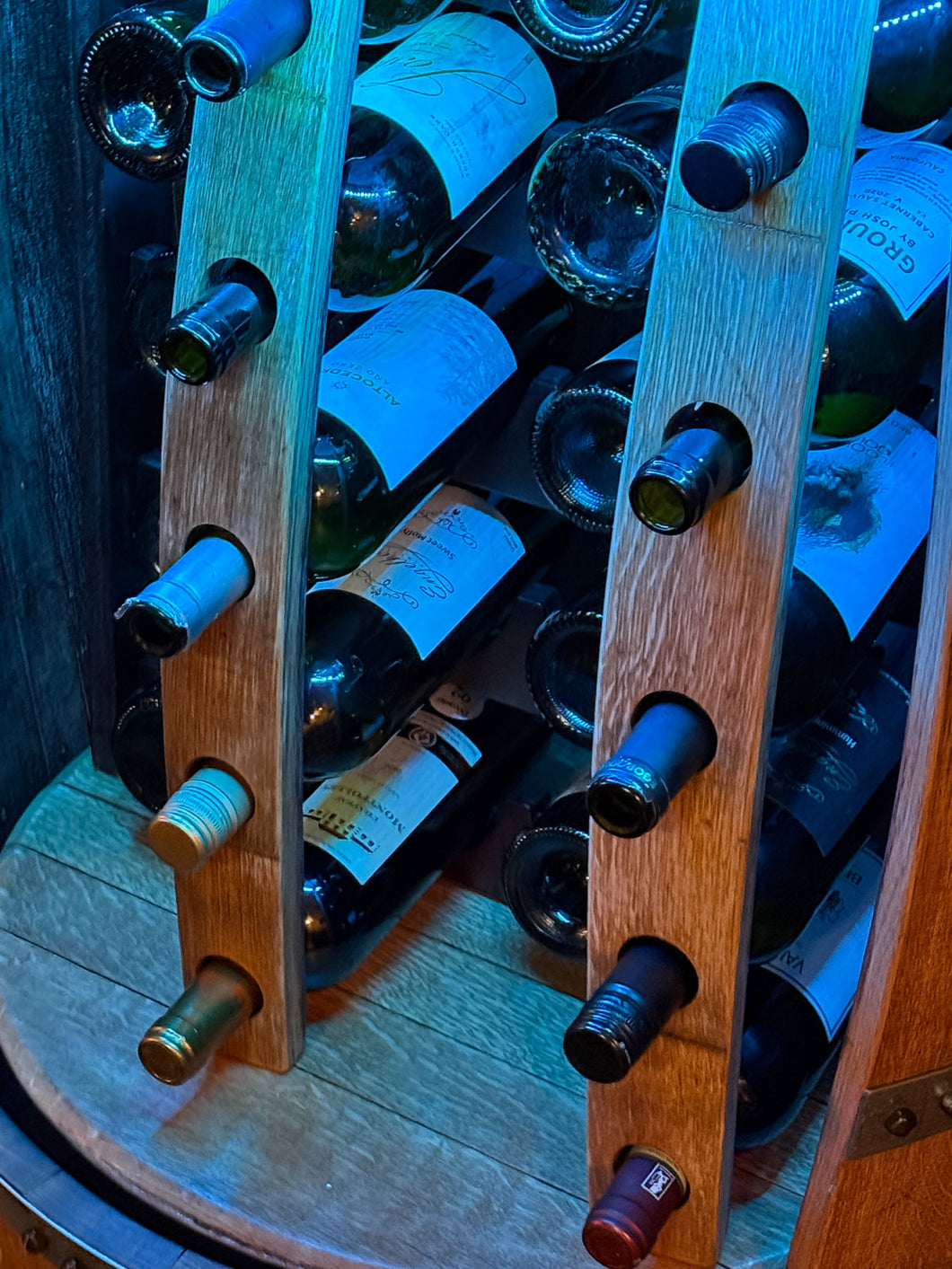 Wine Barrel Cabinets - Hand Made by Tom & Karen