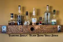 Load image into Gallery viewer, Floating Liquor Racks from Barrel Staves
