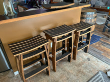Load image into Gallery viewer, Bar Stools Made from Barrel Staves
