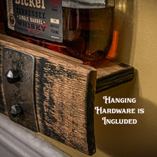 Load image into Gallery viewer, Floating Liquor Racks from Barrel Staves

