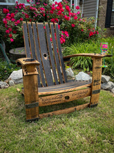 Load image into Gallery viewer, Adirondack Chairs Made From Barrel Staves &amp; Blacksmith Bolts
