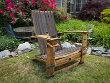Load image into Gallery viewer, Adirondack Chairs Made From Barrel Staves &amp; Blacksmith Bolts
