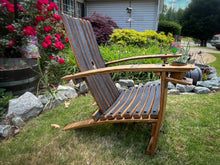 Load image into Gallery viewer, Adirondack Chairs Made From Barrel Staves &amp; Blacksmith Bolts
