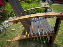 Load image into Gallery viewer, Adirondack Chairs Made From Barrel Staves &amp; Blacksmith Bolts
