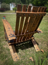 Load image into Gallery viewer, Adirondack Chairs Made From Barrel Staves &amp; Blacksmith Bolts
