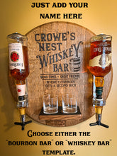 Load image into Gallery viewer, Liquor Dispenser (Wall-mounted) made from Barrel Lid
