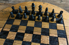 Load image into Gallery viewer, Chess Board Lasered Onto a Lazy Susan Barrel Lid
