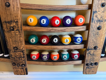Load image into Gallery viewer, Billiards Rack Made From Barrel Staves
