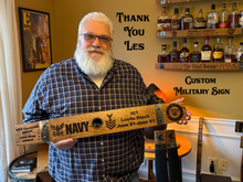 Load image into Gallery viewer, Personalized Signs from Full Length Barrel Staves
