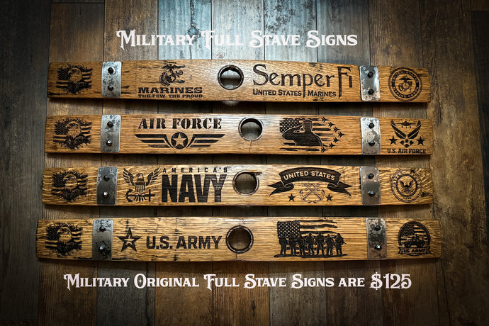 Barrel Sign Post Bourbon Barrel Signs | Personalized Oak Barrel Head Signs