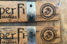 Load image into Gallery viewer, Military Signs from Full Length Barrel Staves
